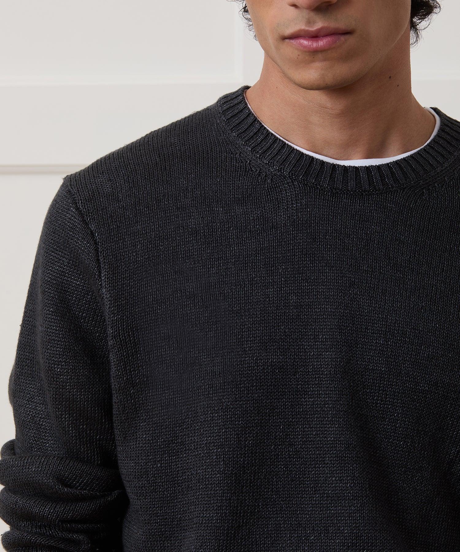 Linen Crewneck Sweater Product Image