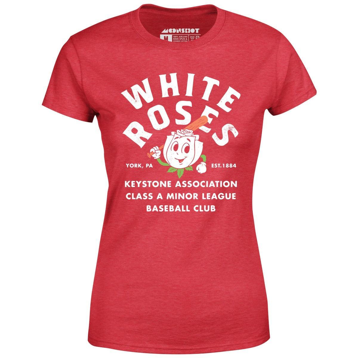York White Roses - Pennsylvania - Vintage Defunct Baseball Teams - Women's T-Shirt Female Product Image