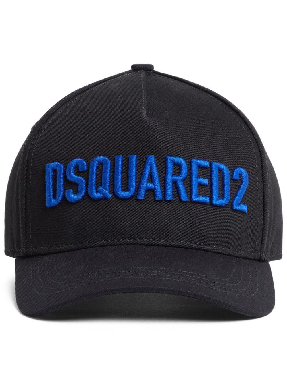 DSQUARED2 Embroidered Logo Baseball Cap In Black Product Image