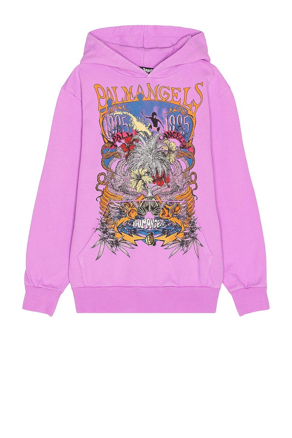 Palm Angels Palm Concert Hoodie in Violet - Purple. Size S (also in XL/1X). Product Image