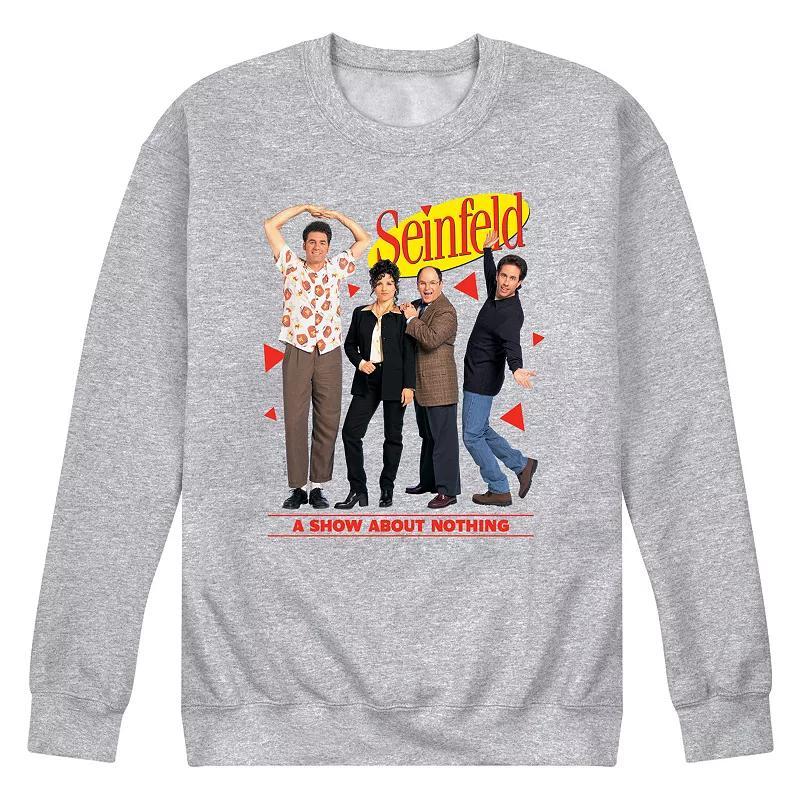 Mens Seinfeld A Show about Nothing Fleece Sweatshirt Grey Gray Product Image