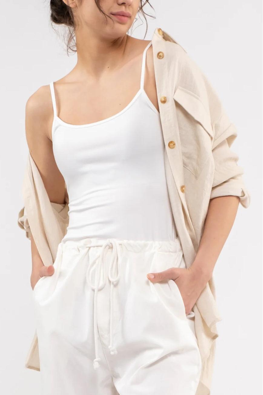 Solid Knit Camisole Tank Top Product Image