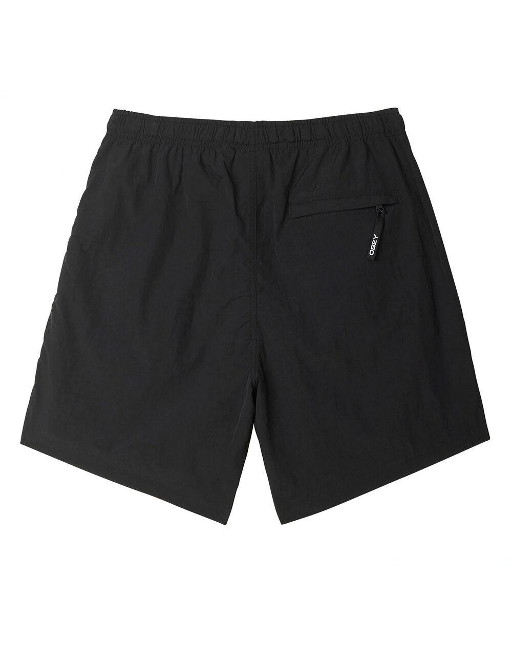 OBEY Easy Peak Mens Web Shorts - BLACK Product Image