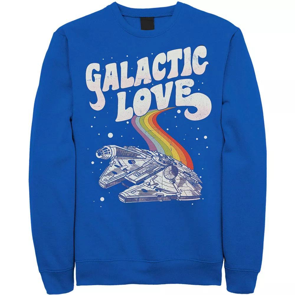Men's Star Wars Pride Millennium Falcon Galactic Love Sweatshirt,  Product Image