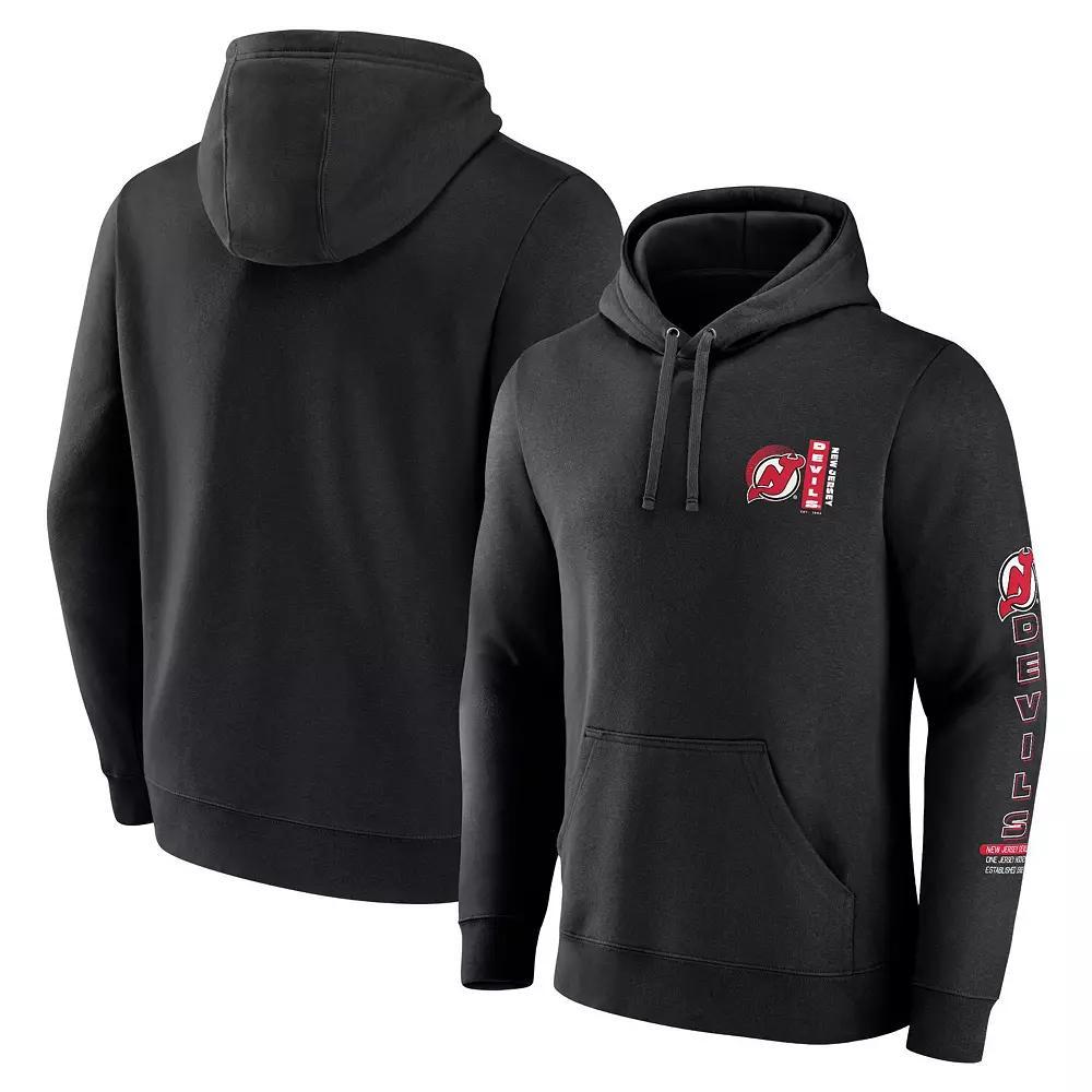 Men's Fanatics Black New Jersey Devils Revolution Pullover Hoodie,  Product Image