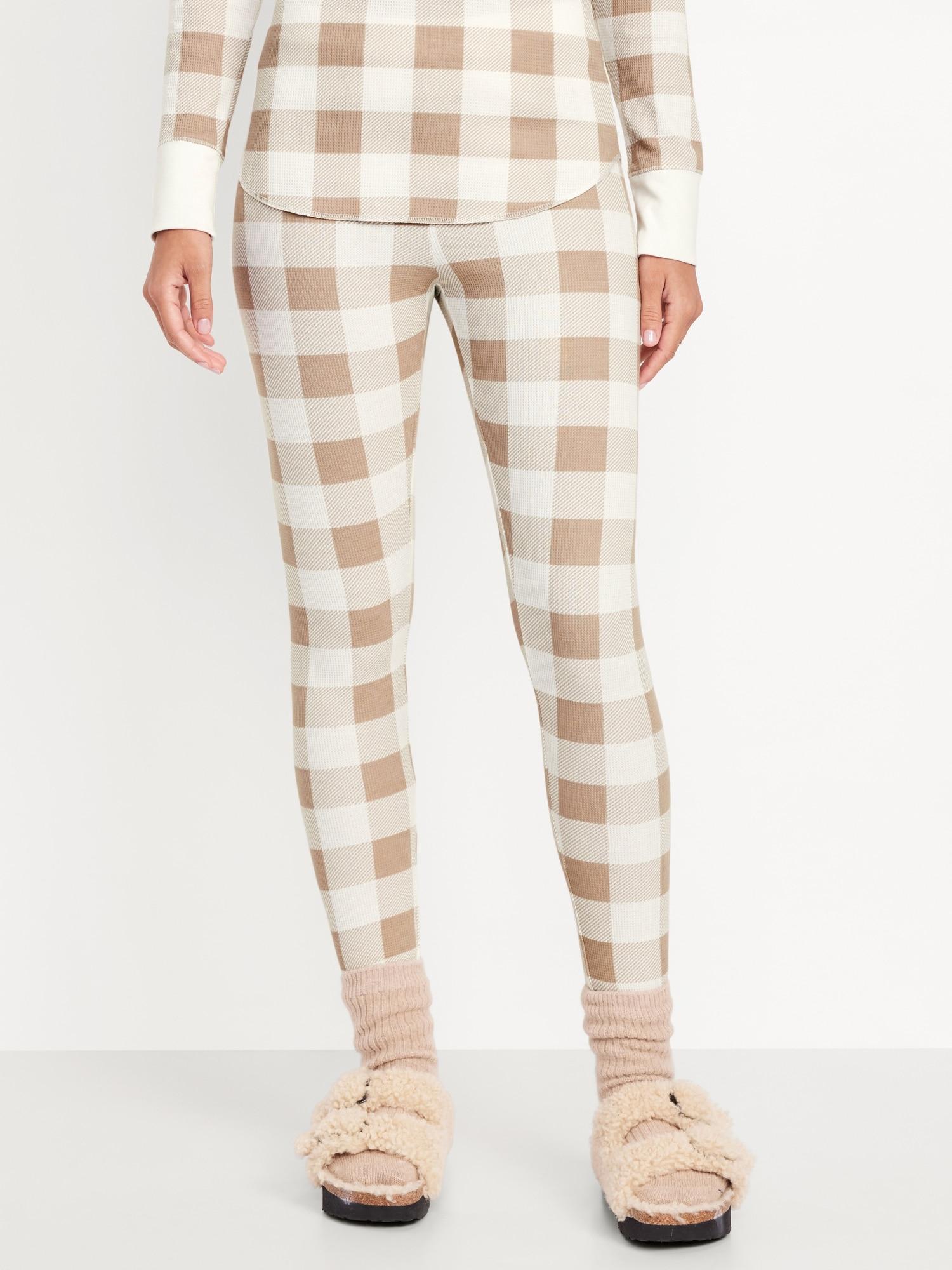 Mid-Rise Flannel Pajama Pants for Women Product Image