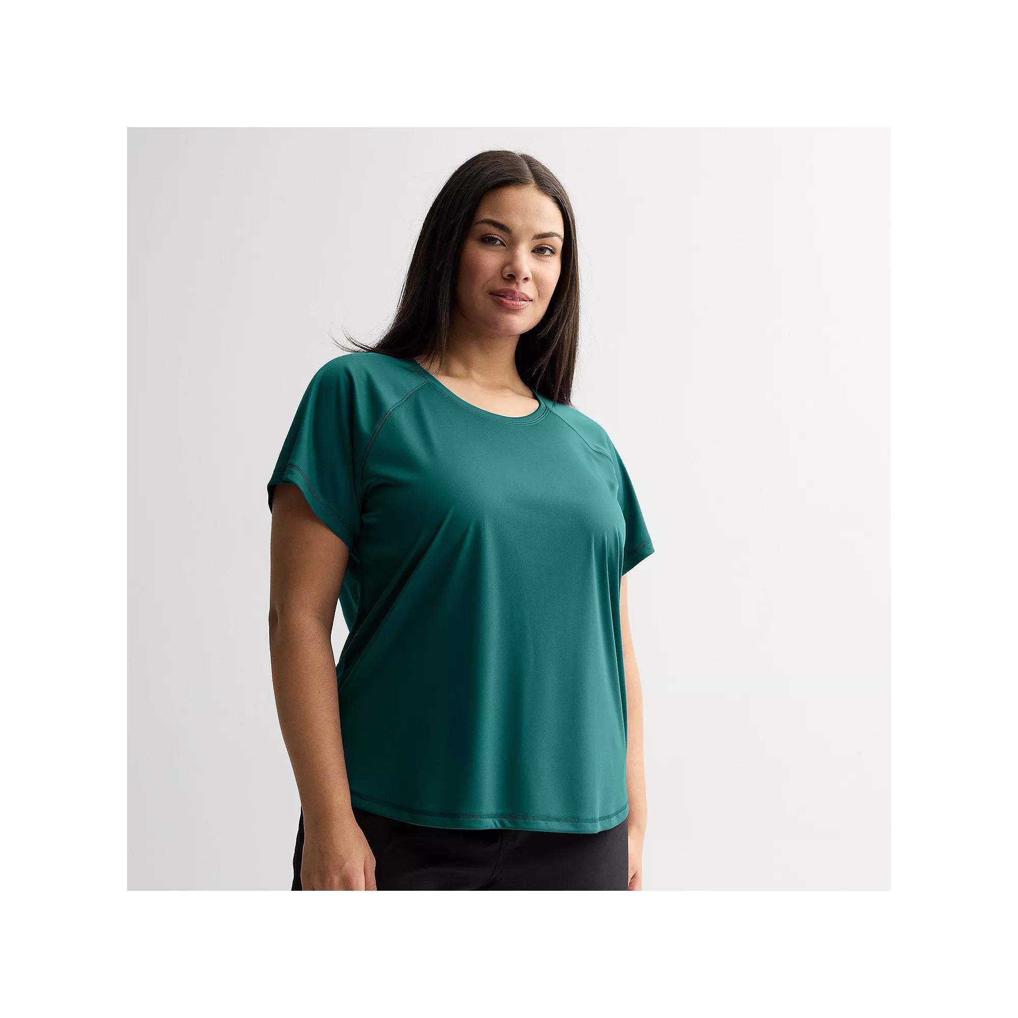 Plus Size Tek Gear® Dry Tek Short Sleeve Tee, Women's, Size: 4XL, Peyton Purple Product Image