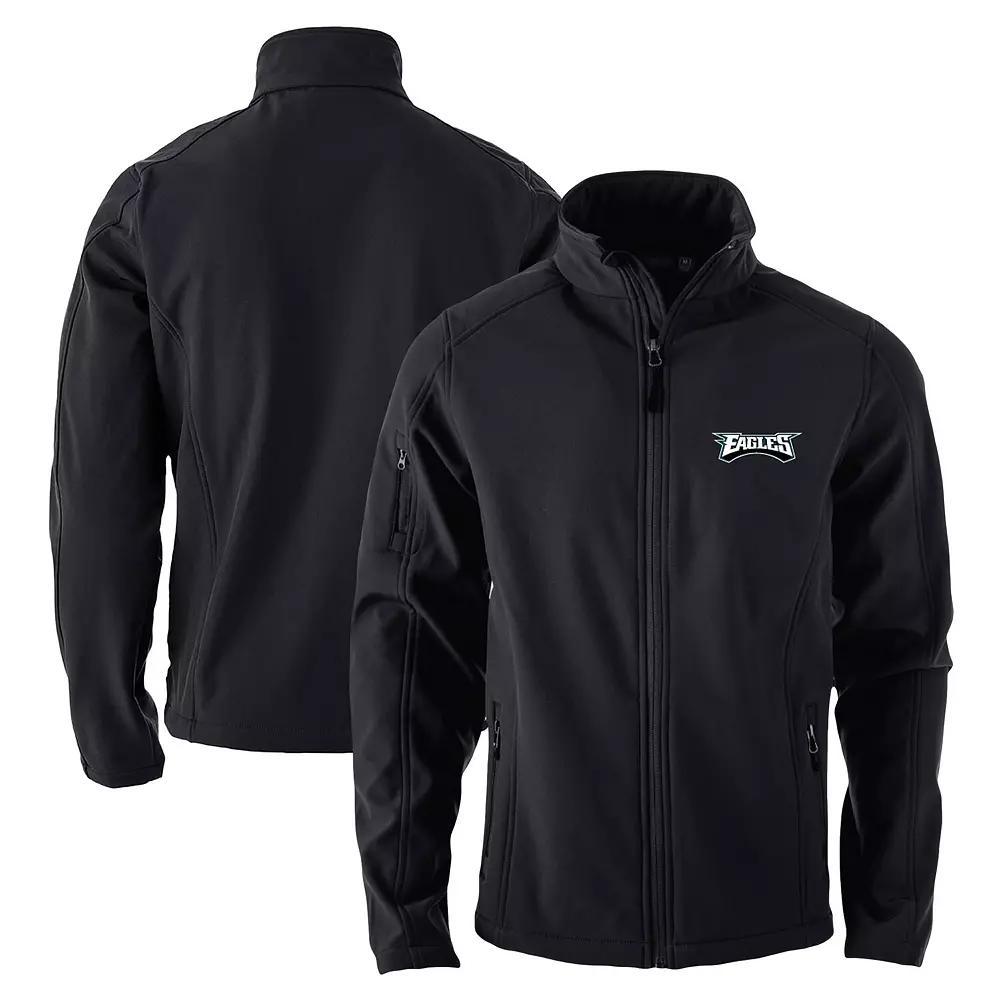 Men's Dunbrooke Black Philadelphia Eagles Sonoma Softshell Full-Zip Jacket, Size: Small Product Image