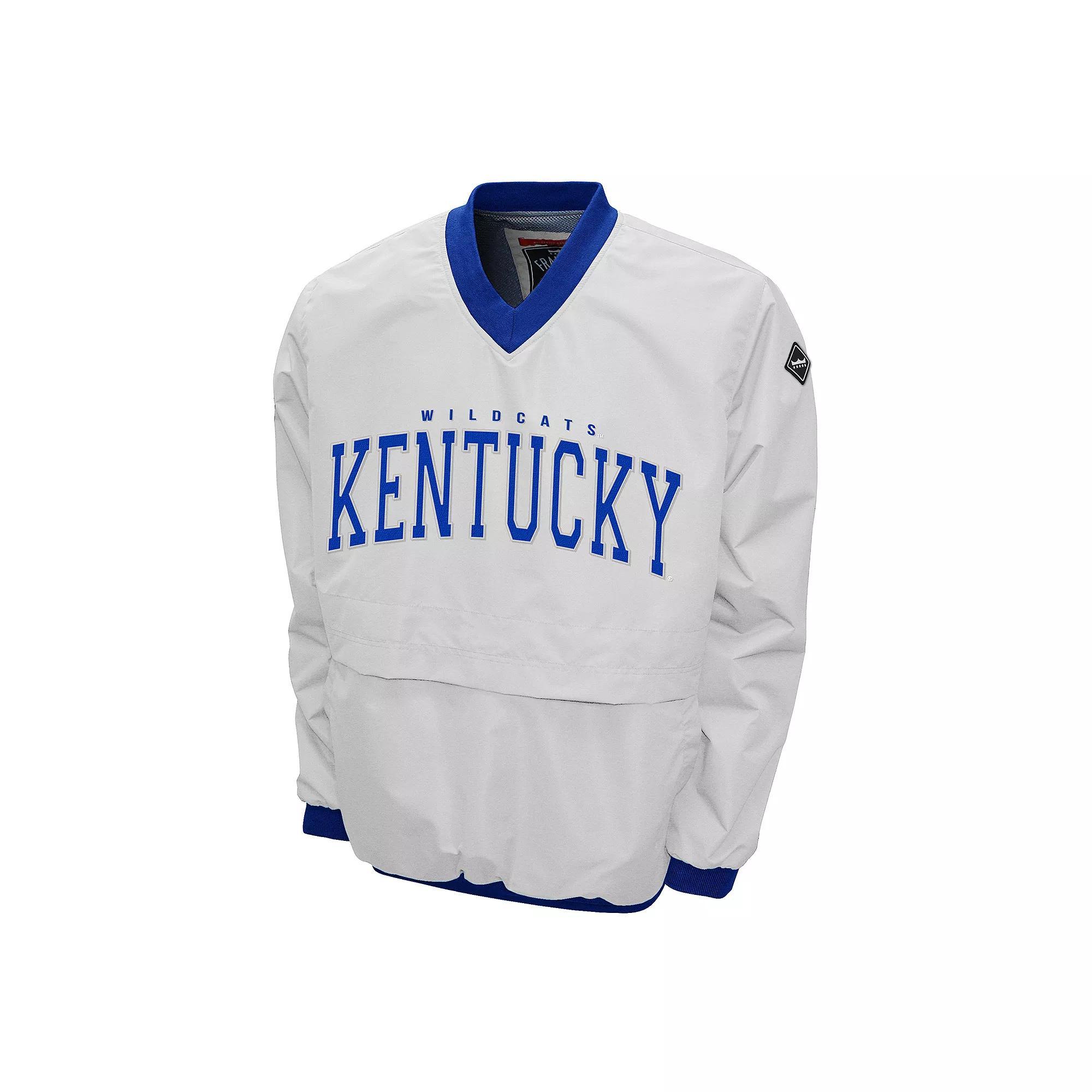 Men's Kentucky Wildcats Members Windshell Pullover, Size: XXL, White Product Image