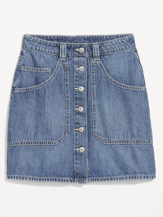 Mid-Rise Utility Mini Skirt Product Image