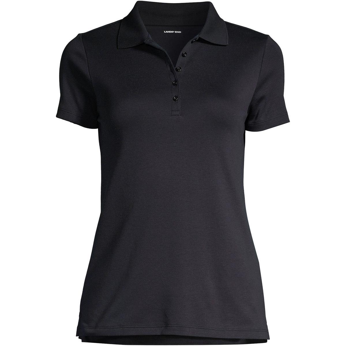 Womens Lands End Supima Cotton Polo Shirt Product Image