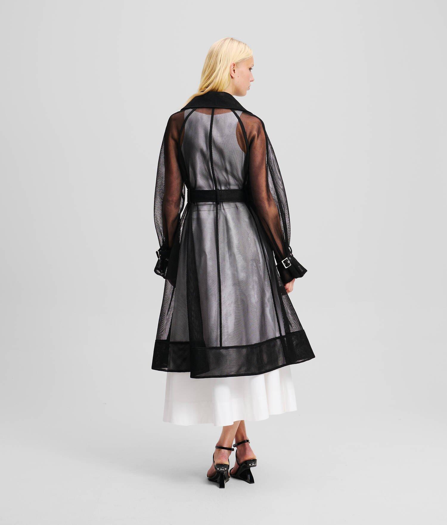 MESH TRENCH COAT Product Image