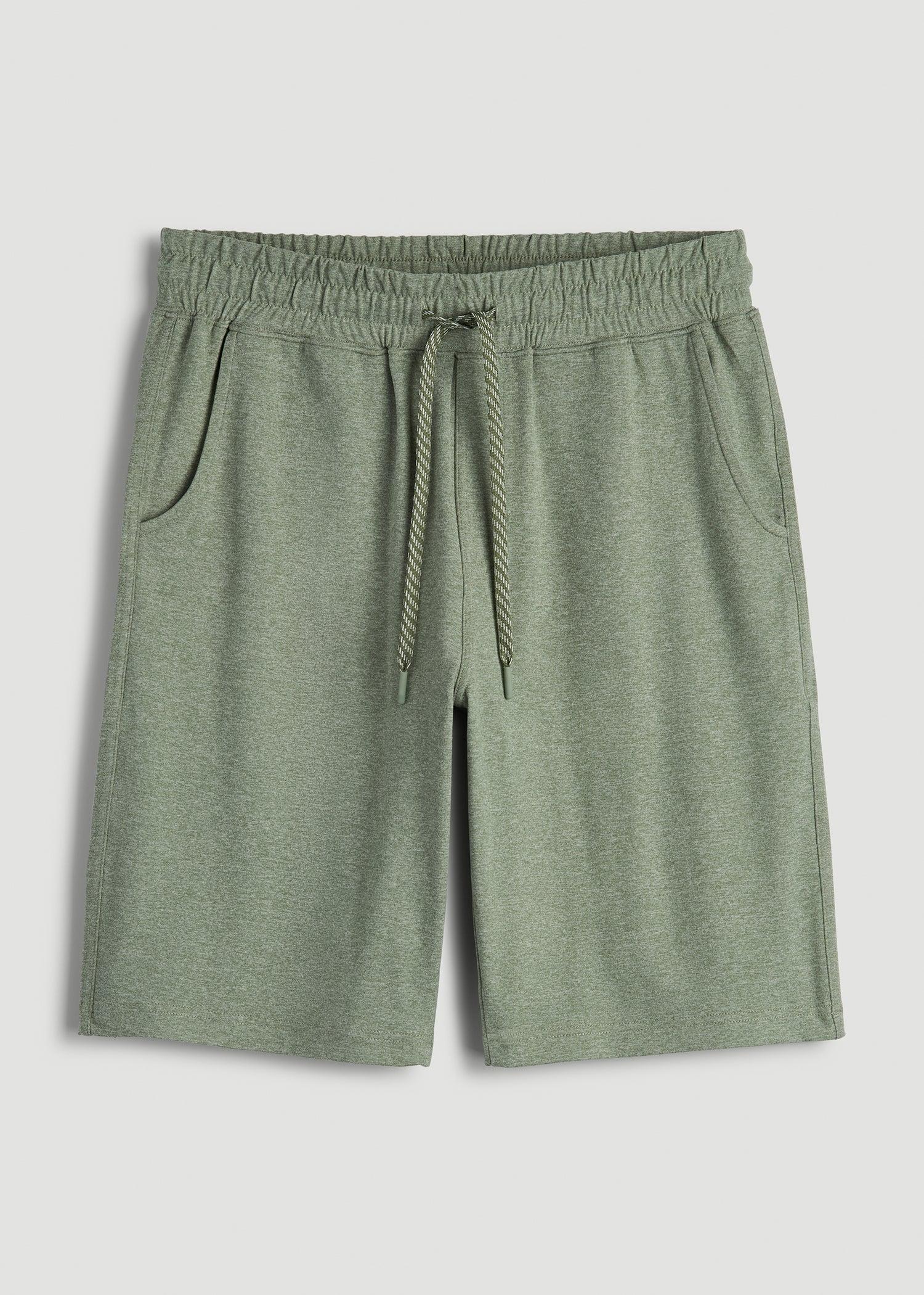 Weekender Stretch Lounge Shorts for Tall Men in Dark Seagrass Mix Product Image
