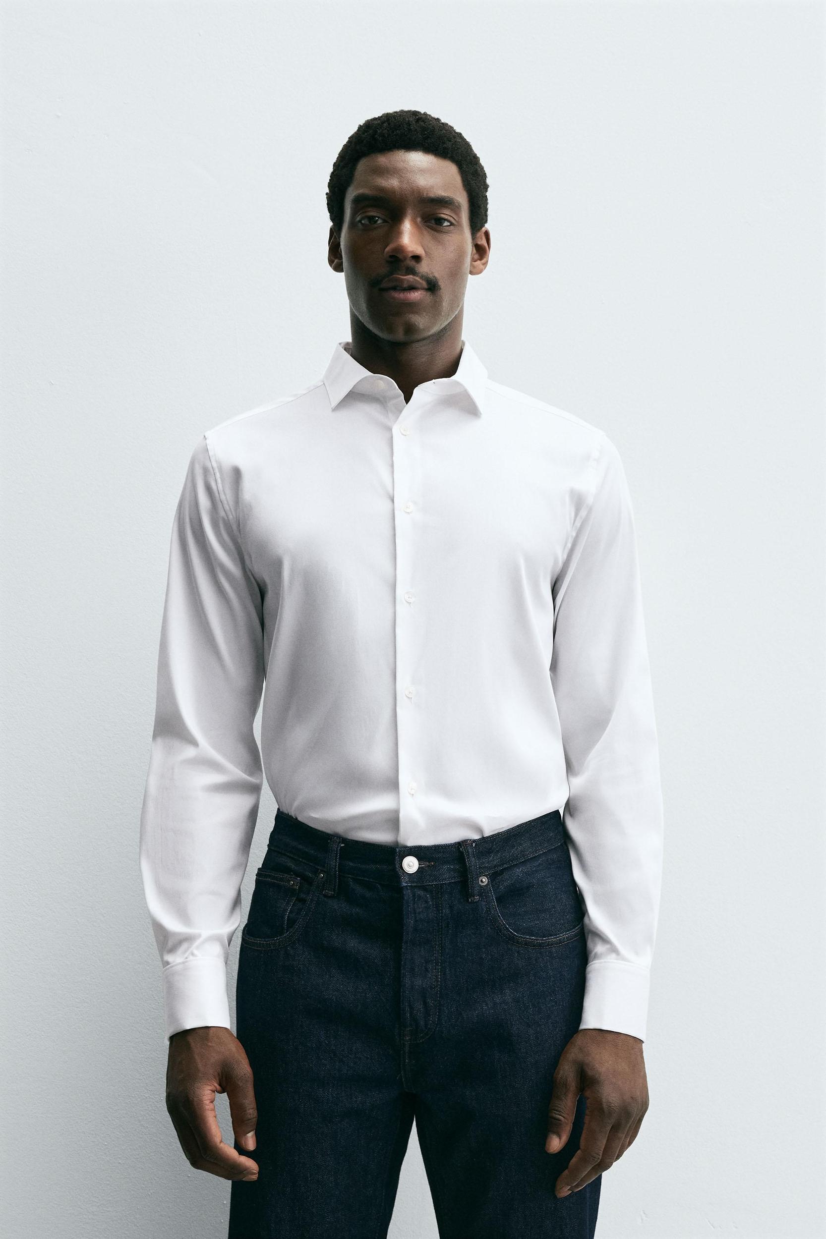 SLIM FIT FRENCH CUFF SHIRT Product Image