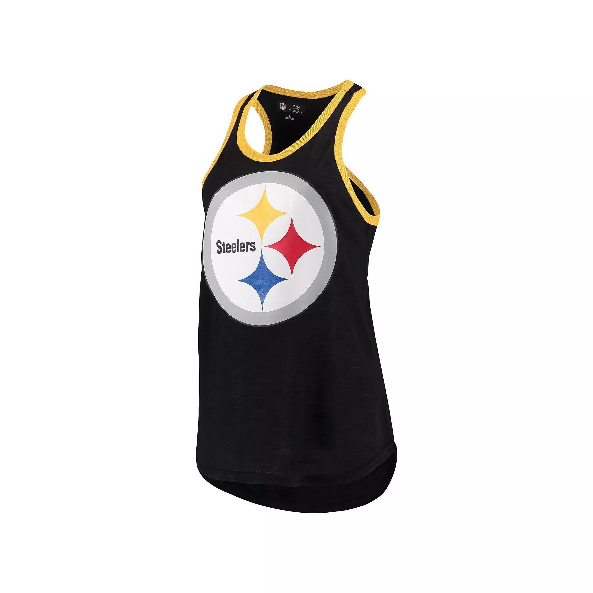 Women's G-III 4Her by Carl Banks Black Pittsburgh Steelers Tater Tank Top,  Product Image