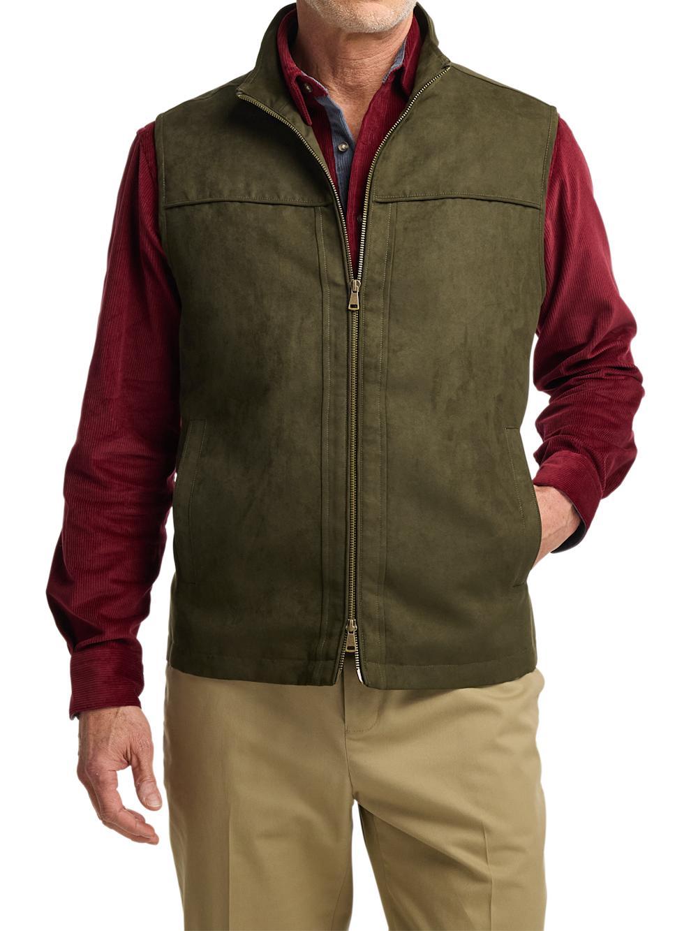 Microsuede Vest - Green Product Image