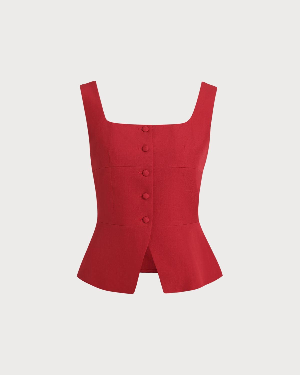 Red Skirt Two Piece Set Product Image