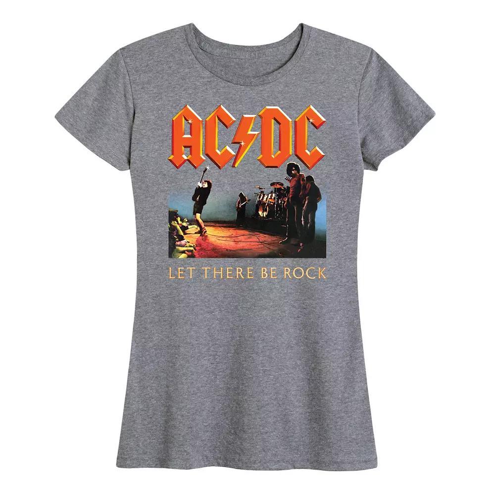Women's ACDC Let There Be Rock Graphic Tee, Girl's,  Product Image