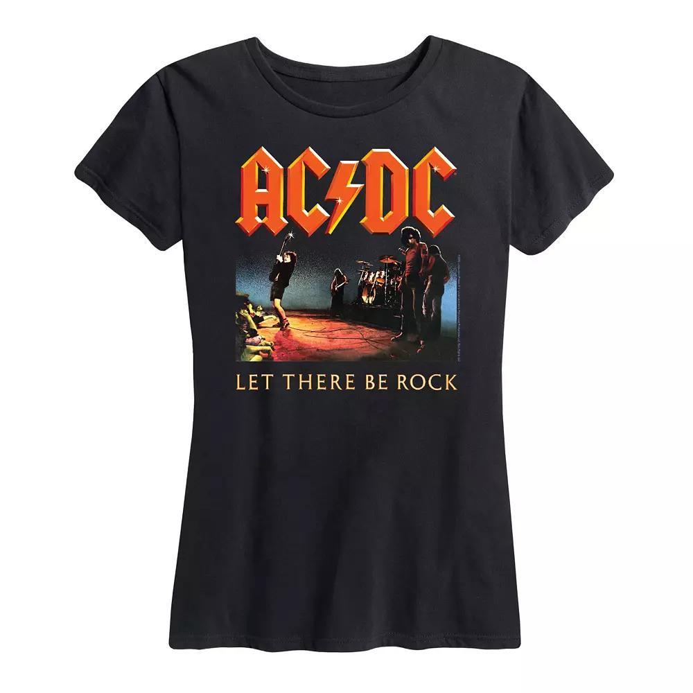 Women's ACDC Let There Be Rock Graphic Tee, Girl's,  Product Image
