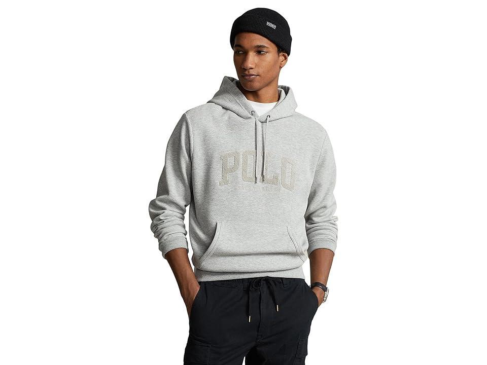 Polo Ralph Lauren Logo Double-Knit Mesh-Face Hoodie (Andover Heather) Men's Sweatshirt Product Image