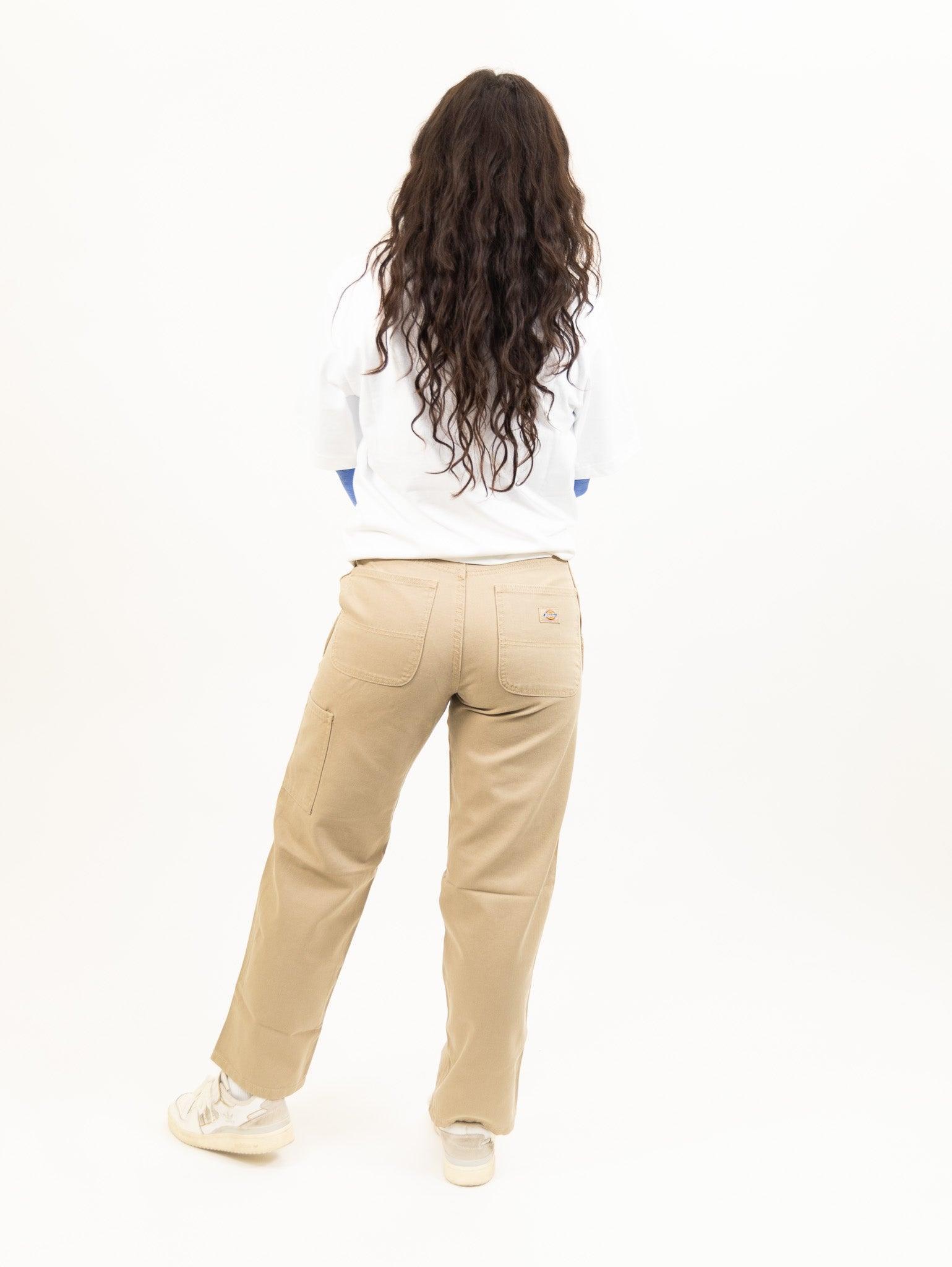 Dickies Women's Duck Canvas Pants - Stonewashed Desert Sand Product Image