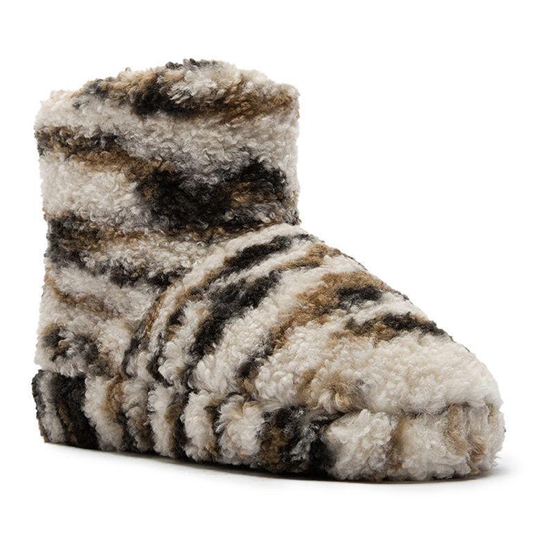 Qupid Cari-16 Womens Faux-Fur Bootie Slippers Product Image