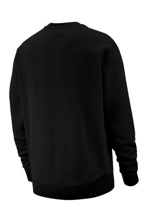 Nike Men's Club Crewneck Sweatshirt in Black/white at Nordstrom, Size Large Product Image