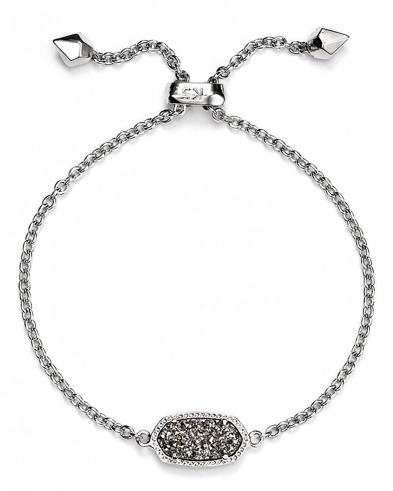Kendra Scott Elaina Gold Adjustable Chain Bracelet in | Dichroic Glass Product Image