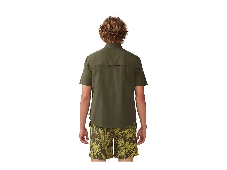 Mountain Hardwear Stryder Short Sleeve Shirt (Dark Pine) Men's Clothing Product Image