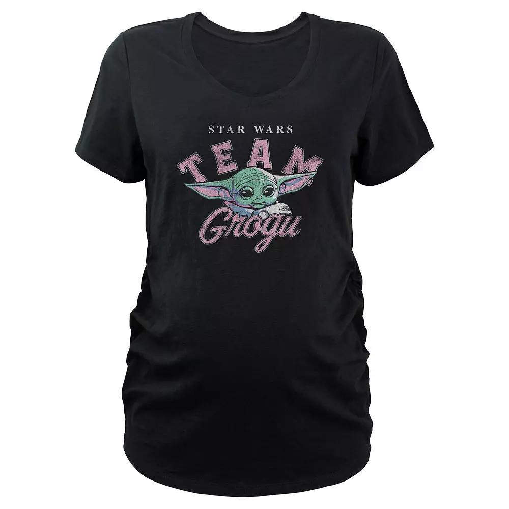 Maternity Snow White And The Seven Dwarfs Grumpy Since 1937 V-Neck Graphic Tee, Women's,  Product Image