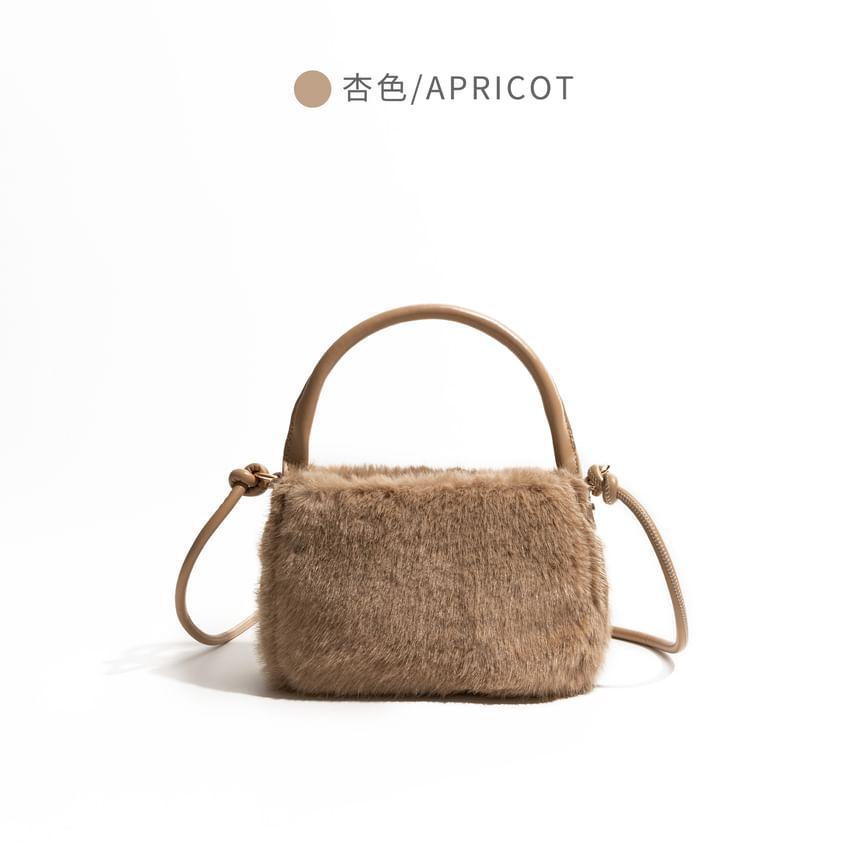 Top Handle Fluffy Crossbody Bag Product Image