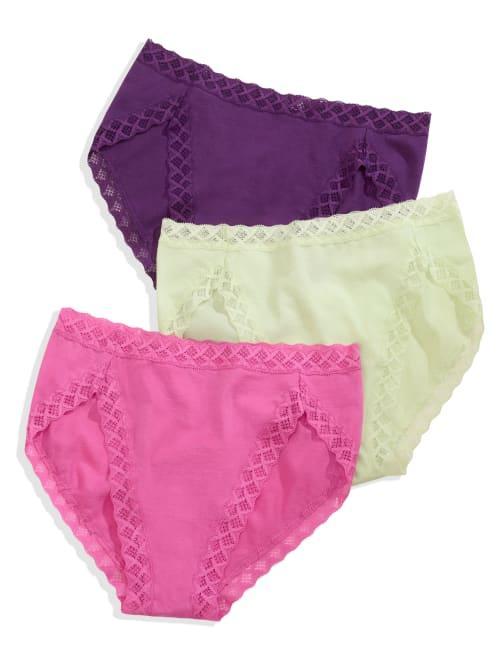 Three-Pack Bliss Cotton French-Cut Briefs Product Image