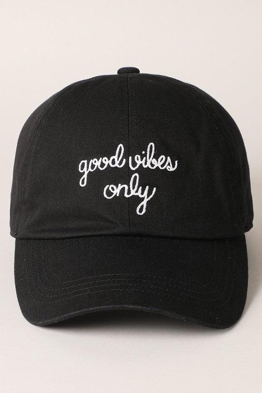 Good Vibes Only Baseball Cap Product Image