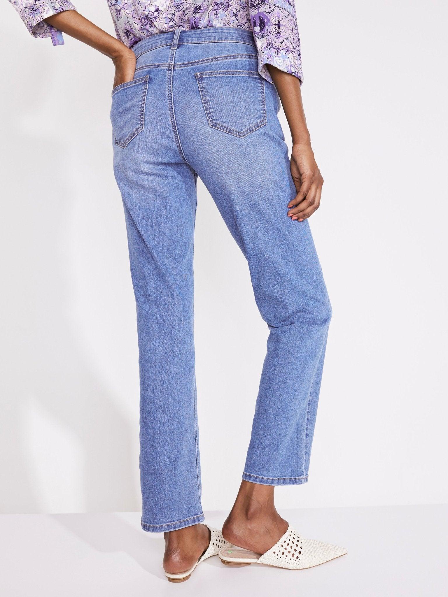 Westport Signature Straight Leg Jeans with Destruction Product Image