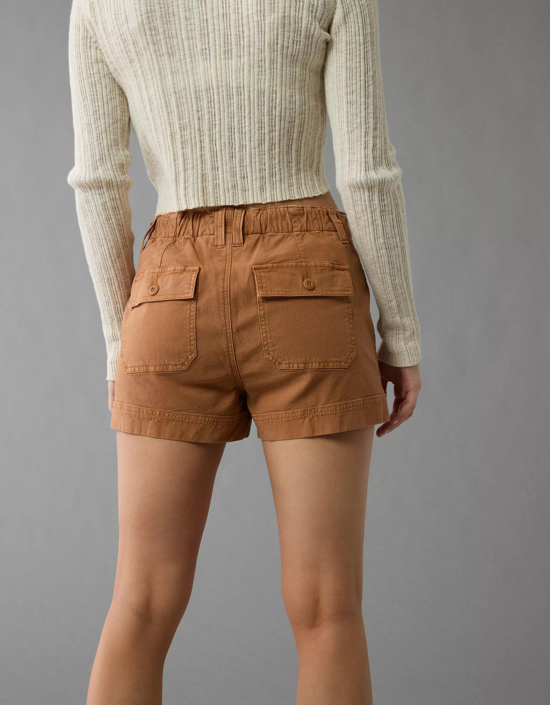 AE Stretch High-Waisted Relaxed Utility Short Product Image