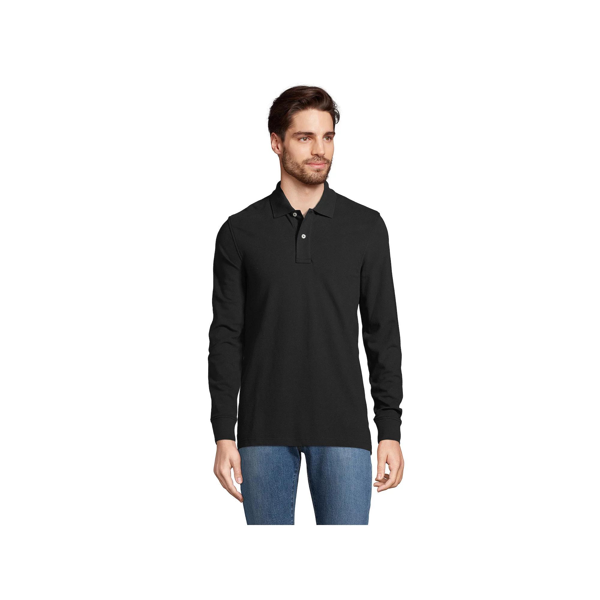 Men's Lands' End Comfort First Mesh Polo, Size: Medium, Gray Grey Product Image