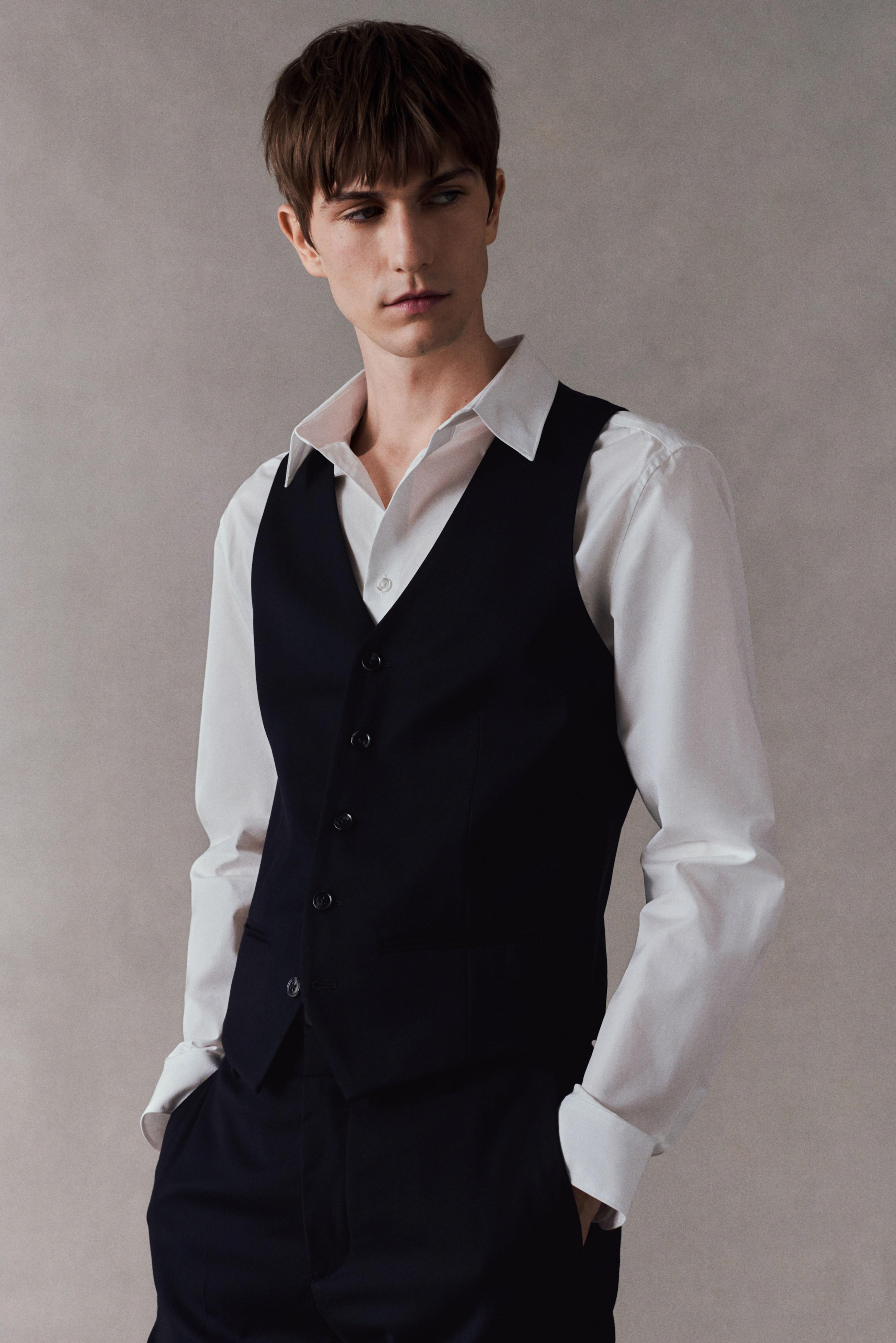 Slim-Fit Suit Vest Product Image