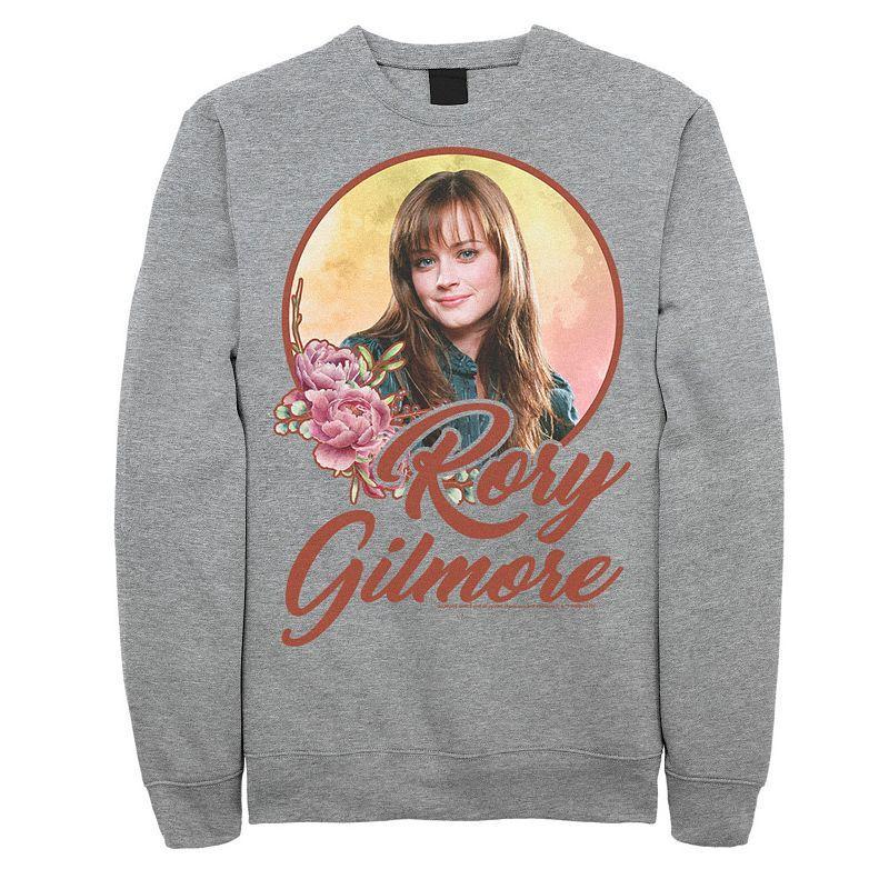 Men's Gilmore Girls Rory Gilmore Portrait Sweatshirt, Size: Large, Athletic Grey Product Image