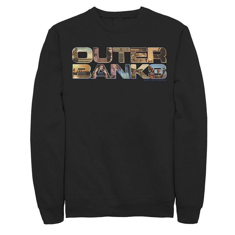 Men's Outer Banks Photo Logo Fill Sweatshirt, Size: XXL, Black Product Image