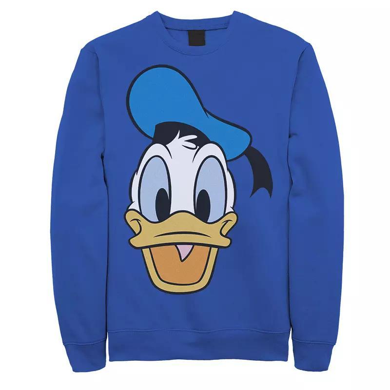 Mens Disney Mickey & Friends Donald Big Face Sweatshirt Product Image