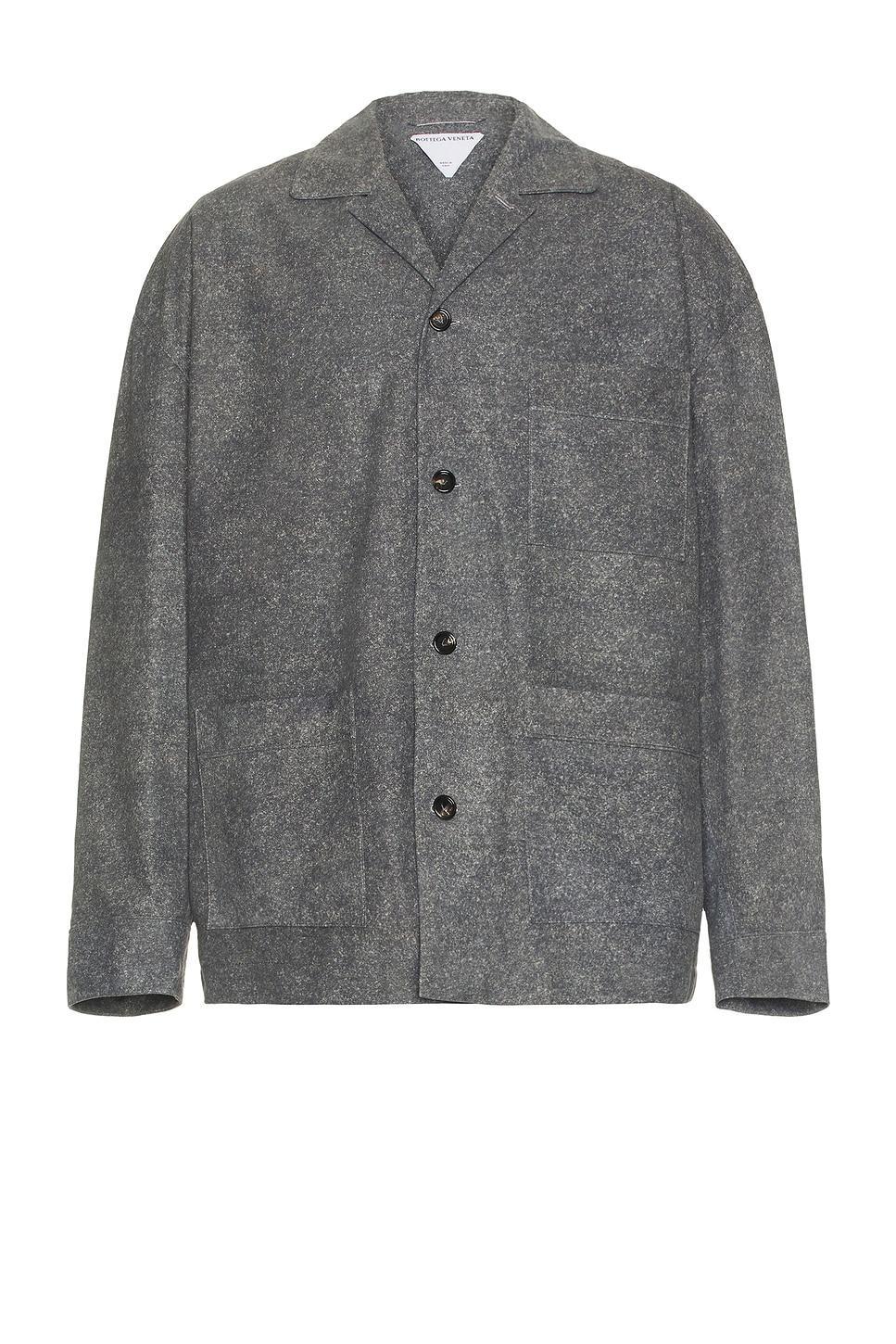 Flannel Printed Nubuck Jacket Product Image