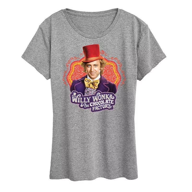 Women's Willy Wonka and the Chocolate Factory Willy Wonka Graphic Tee, Girl's,  Product Image