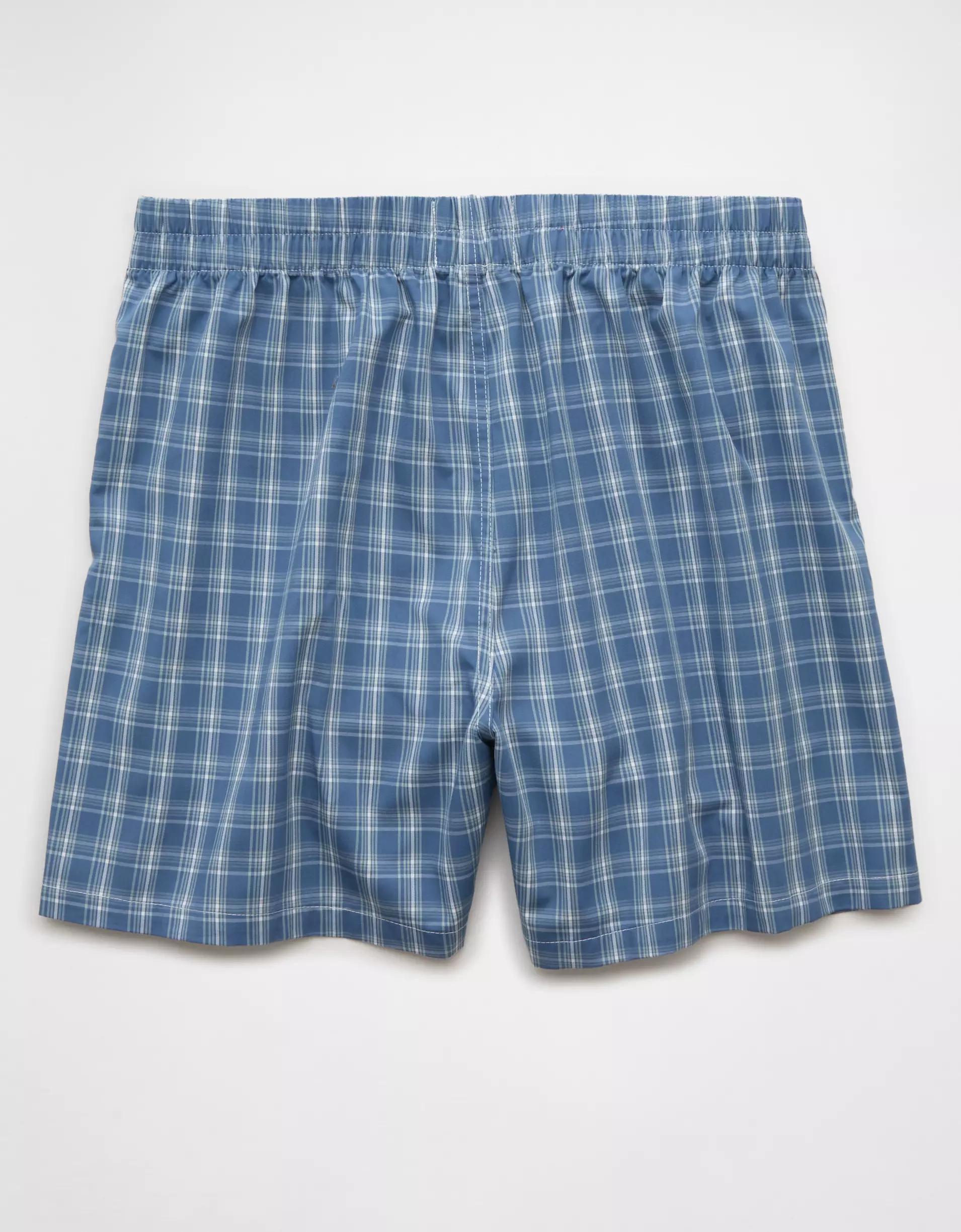 AEO Men's Plaid Poplin Pocket Boxer Short Product Image