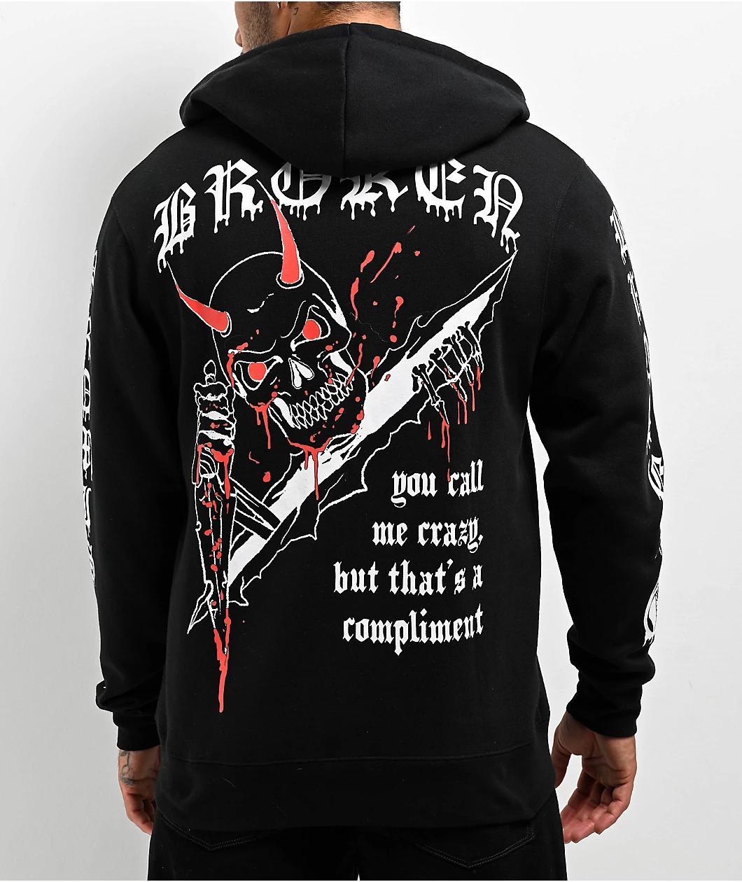 Broken Promises 5150 Black Zip Hoodie Product Image