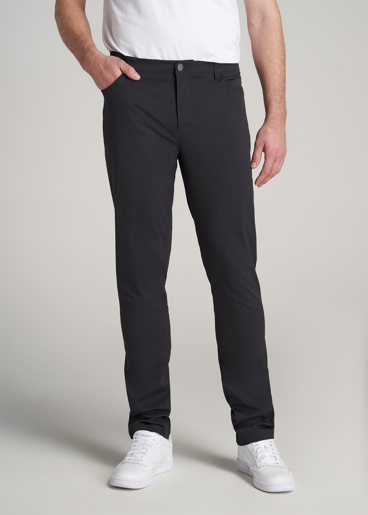 TAPERED-FIT Traveler Pants for Tall Men in Black Product Image