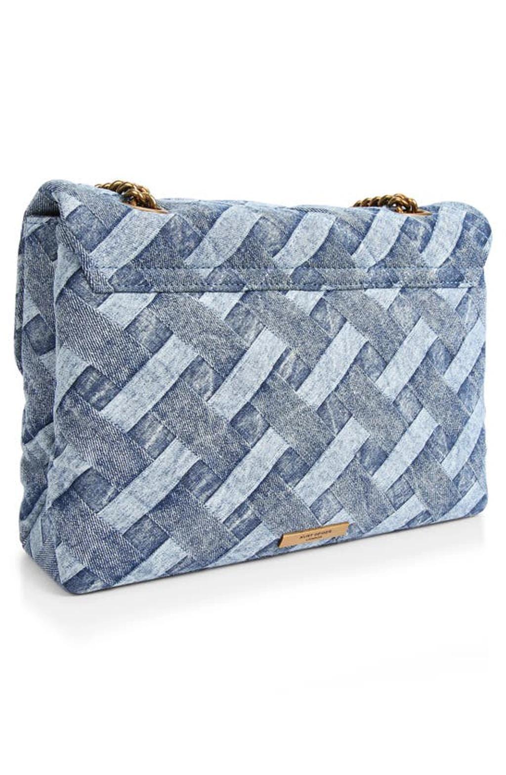 KURT GEIGER Kensington Medium Soft Crossbody In Denim Product Image