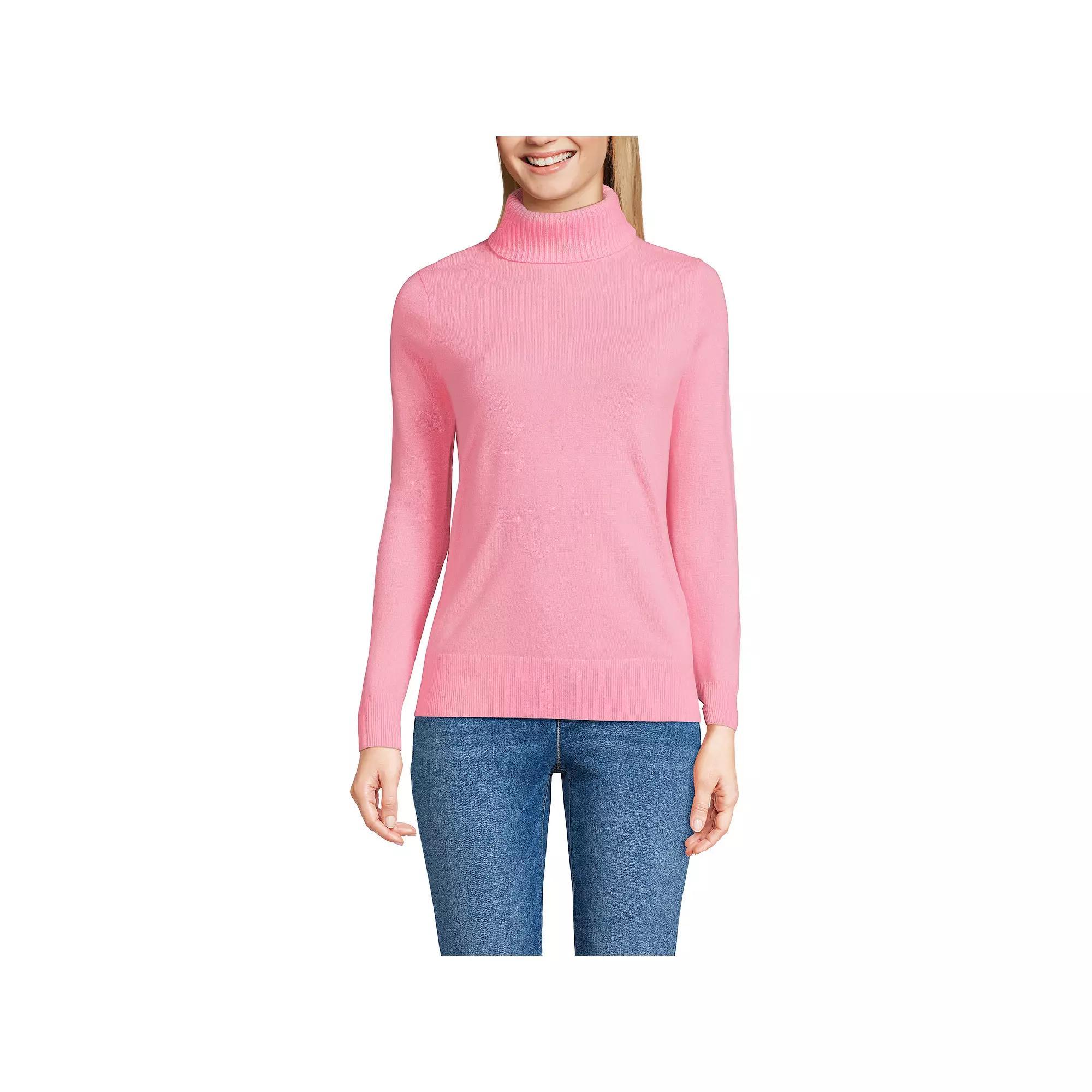 Women's Lands' End Turtleneck Cashmere Sweater,  Product Image