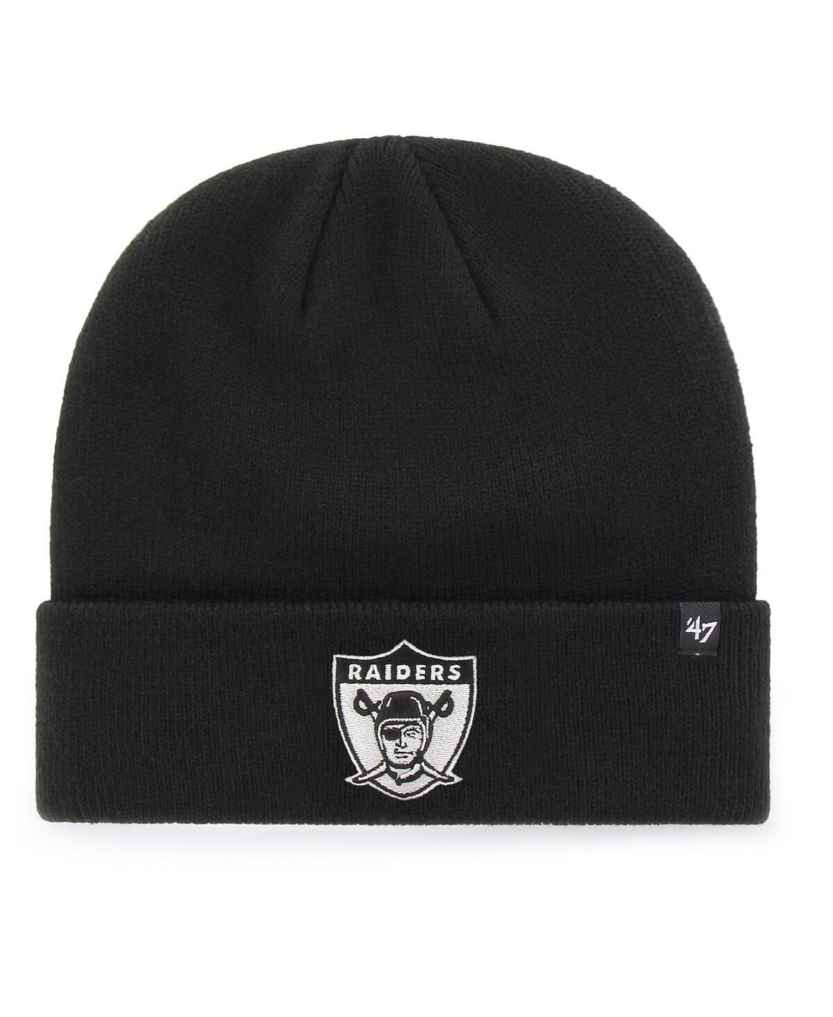 Mens 47 Black Las Vegas Raiders Legacy Cuffed Knit Hat Product Image