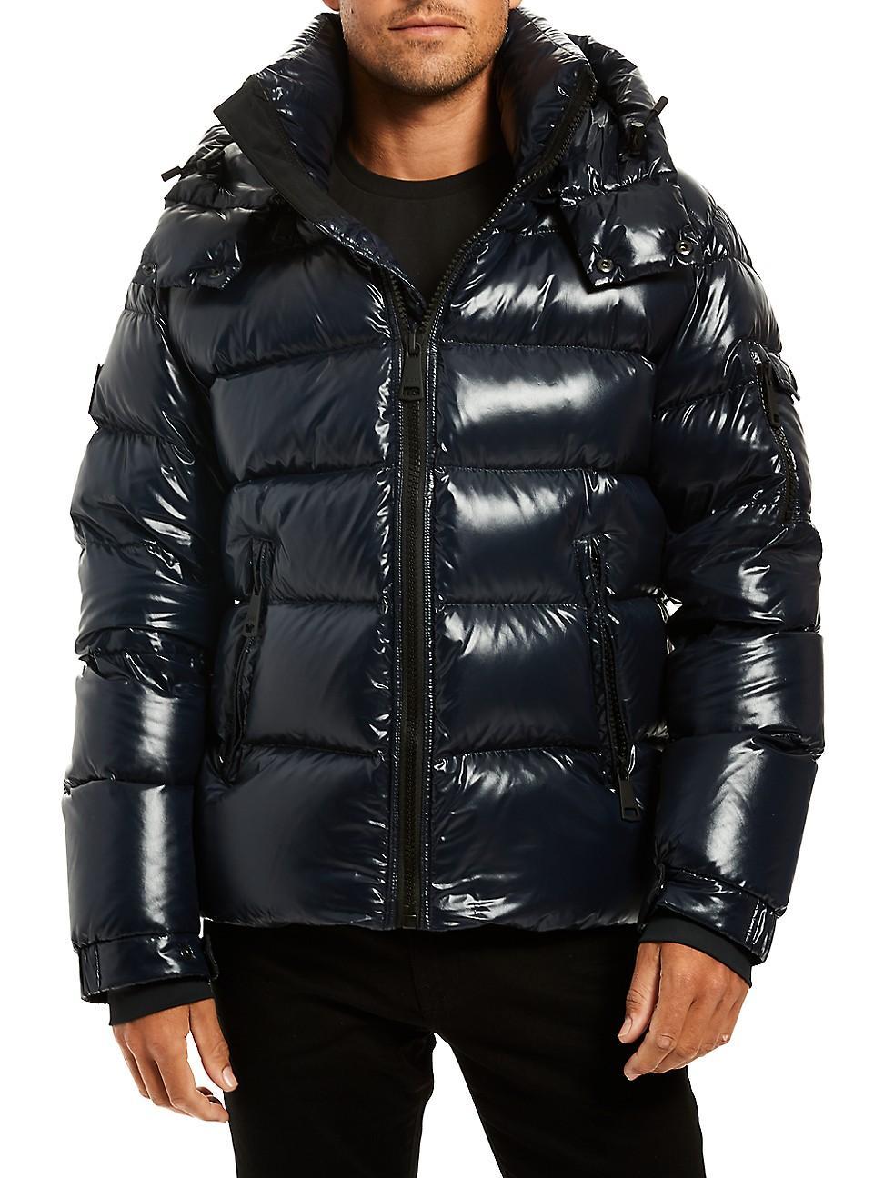 Mens Glacier Hooded Down Coat Product Image