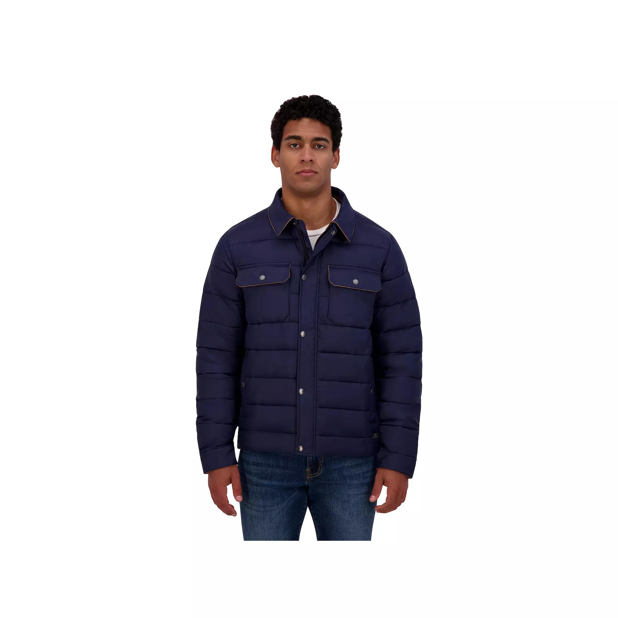Men's ZeroXposur Quilted Flannel-Lined Jacket, Size: Medium, Blue Product Image